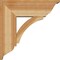 Ekena Millwork Thorton Traditional Rough Sawn Bracket w/ Offset Brace, Western Red Cedar, 8"W x 22"D x 22"H BKT0806X22X22THR01RWR - alternate 2